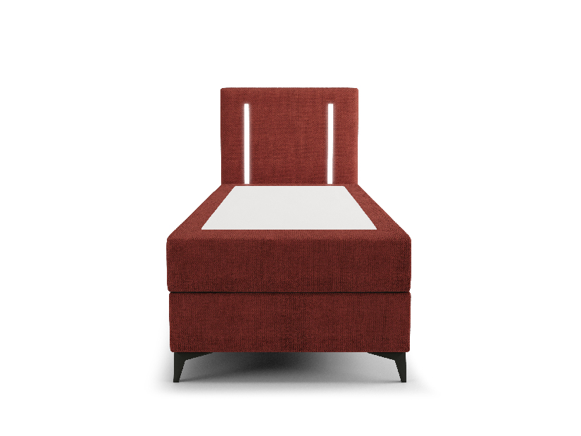 Egyszemélyes ágy 90 cm Ortega Bonell (piros) (ágyráccsal és tárolóhely nélkül) (LED világítás)