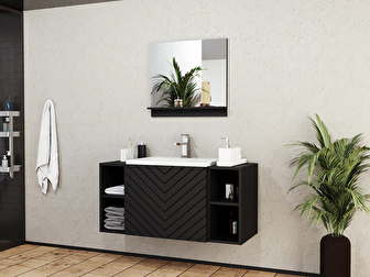 Fürdőszoba bútor IX Nadalo (fekete)
