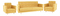 Ülőgarnitúra Armendia (mustár)