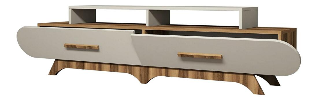 TV asztal/szekrény Florian (dió + krém)