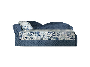 Kétszemélyes kanapé- Agira 10 (kék + pálmalevelek)