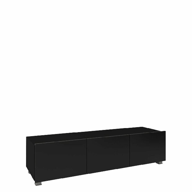TV asztal/szekrény Mirjan Brenali 150 BR04 (fekete + fényes fekete)