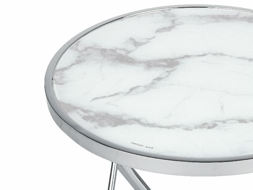 Asztal Meredith (fehér) (márvány hatású)