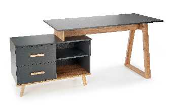 PC asztal  Syra XL (antracit + wotan tölgy) 
