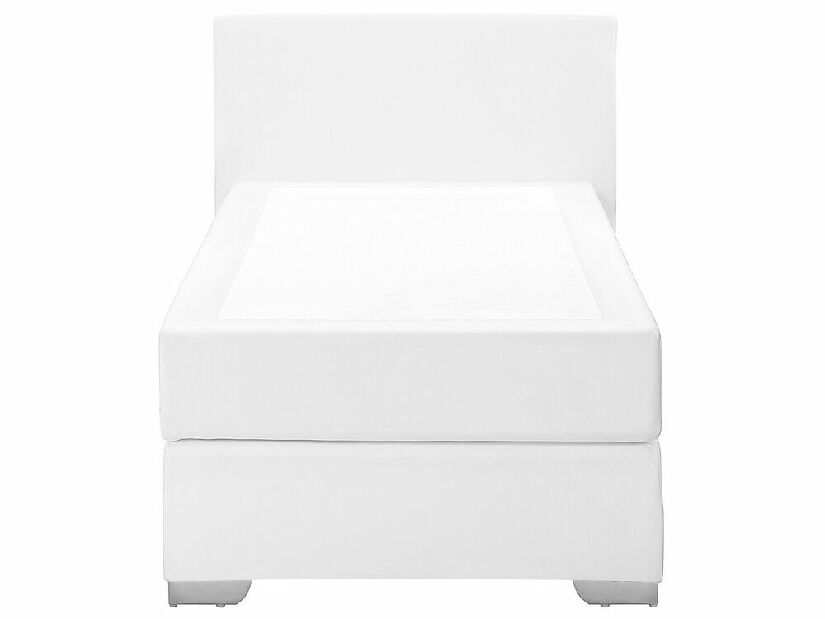 Egyszemélyes ágy Boxspring 90 cm PREMIER (matracokkal) (fehér)