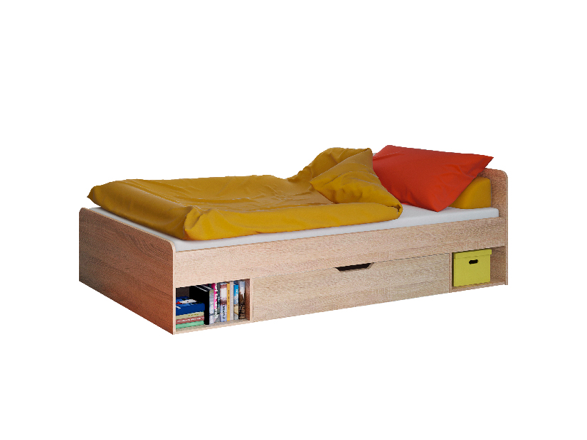 Egyszemélyes ágy 90 cm Terrell (szonoma tölgy) (matrac és ágyrács nélkül)
