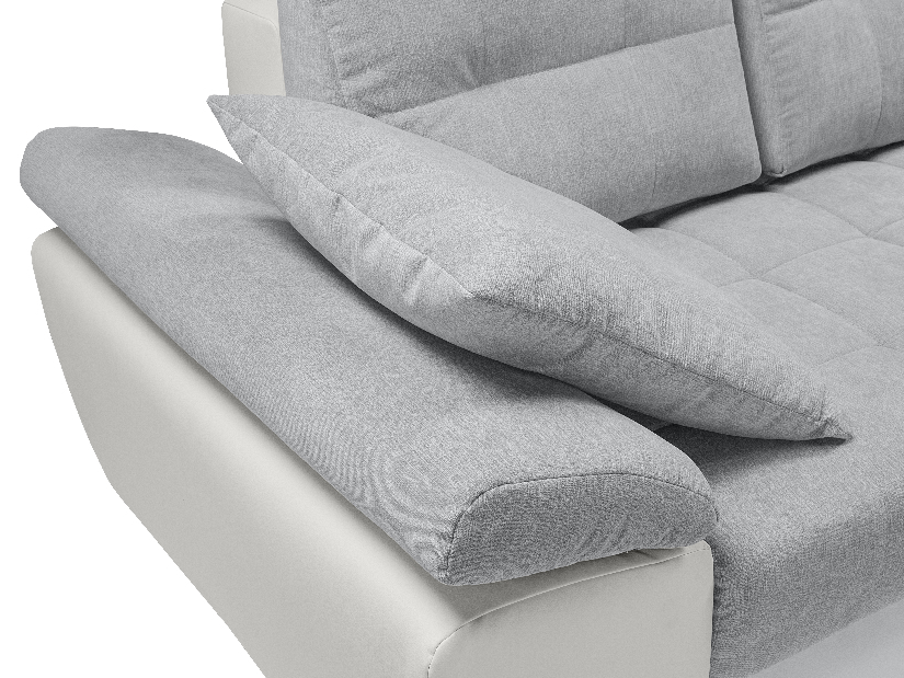 Sarok kanapé Caren Lux 3DL.RECBK (szürke + fehér) (J)