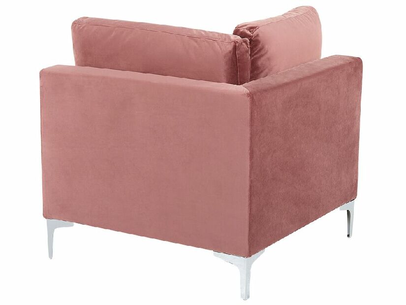 Háromszemélyes kanapé zsámollyal Eldridge (rózsaszín)