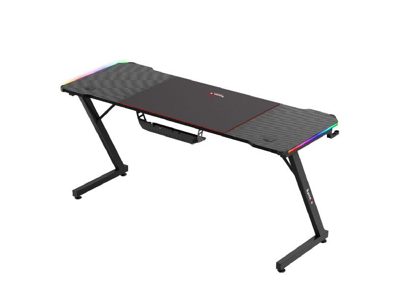 PC asztal Hyperion 4.8 (fekete + többszínű) (LED világítással)