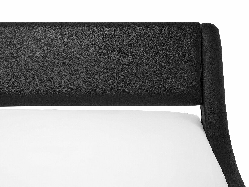Franciaágy 180 cm AVENUE (ágyráccsal és tárolóhellyel) (fekete)
