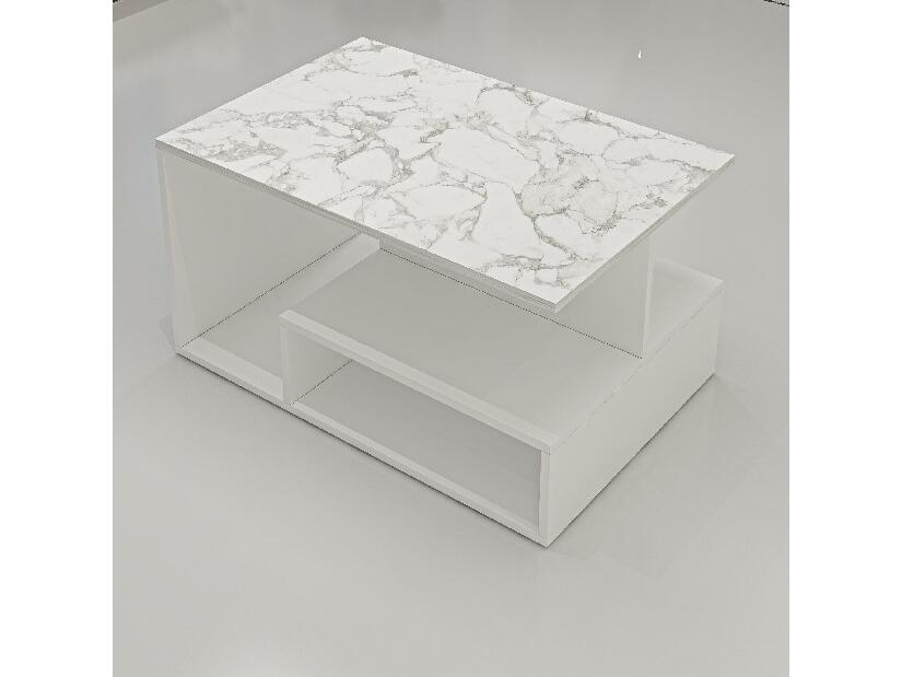 Dohányzóasztal Veriana (fehér márvány)