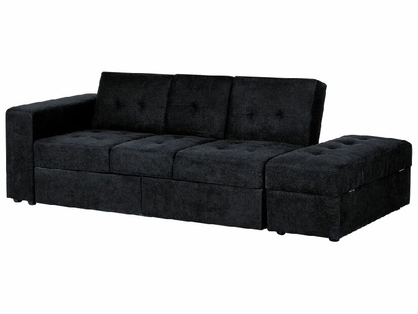 Háromszemélyes kanapé Fabio (fekete)