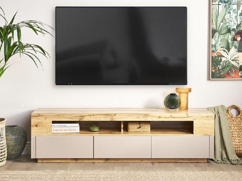 TV asztal/szekrény Amini (világos fa)