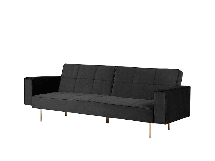 Háromszemélyes kanapé Viby (fekete)
