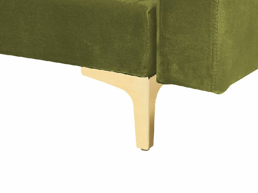 Sarok ülőgarnitúra zsámollyal Aberde (zöld) (J)