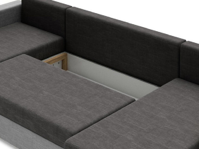Széthúzható kanapé tárolóhellyel U (Lux 28)