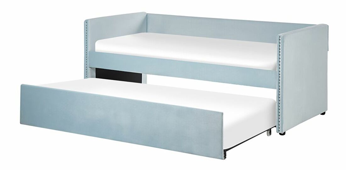Egyszemélyes ágy 80 cm Clinton Bonell (bézs) (ágyráccsal és matraccal, tárolóhely nélkül)