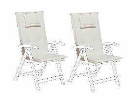 Párna szett és kerti székhez 2 db TRATORIA (fehér)
