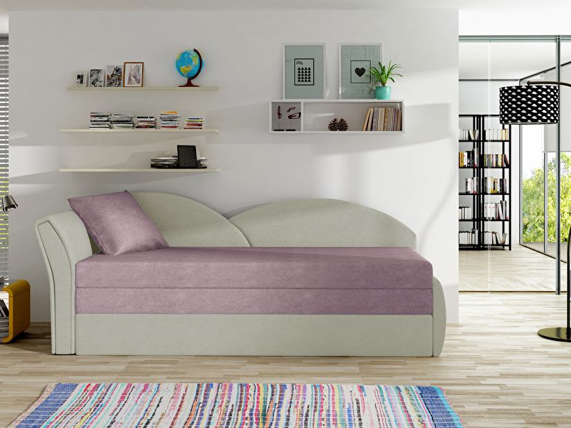 Kétszemélyes kanapé- Agira 36 (bézs + rózsaszín)