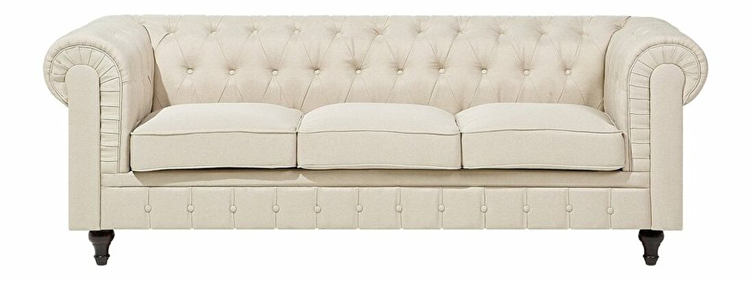 Háromszemélyes kanapé Chichester (szövet) (bézs)