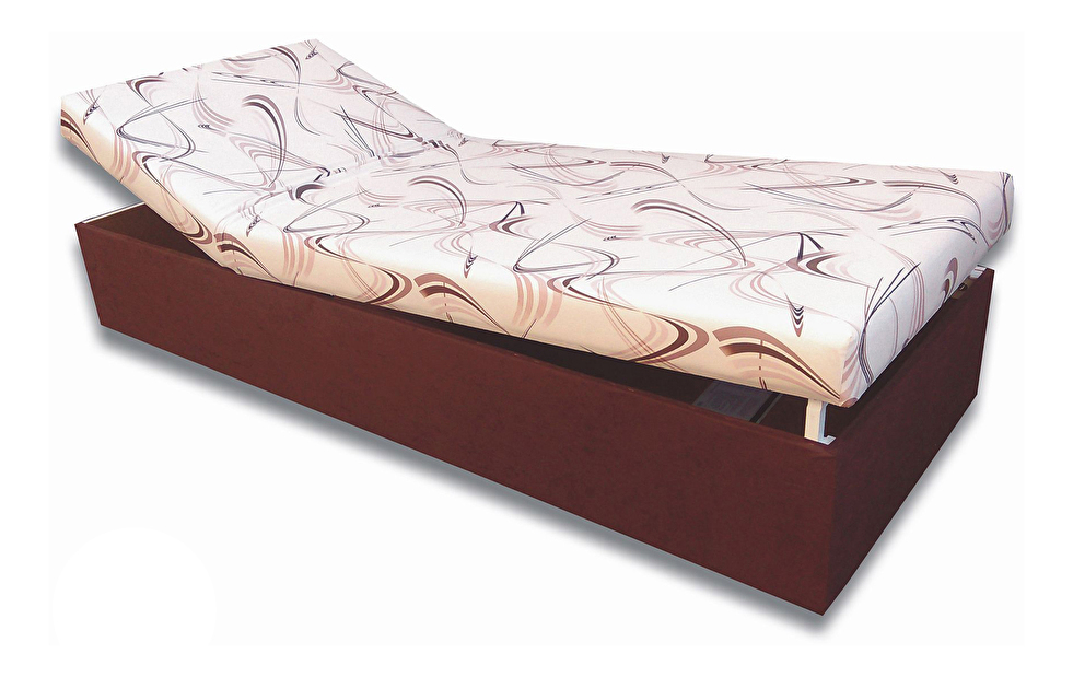 Egyszemélyes ágy (dívány) 90 cm Darcy (sötétbarna 40 + Sand 10)