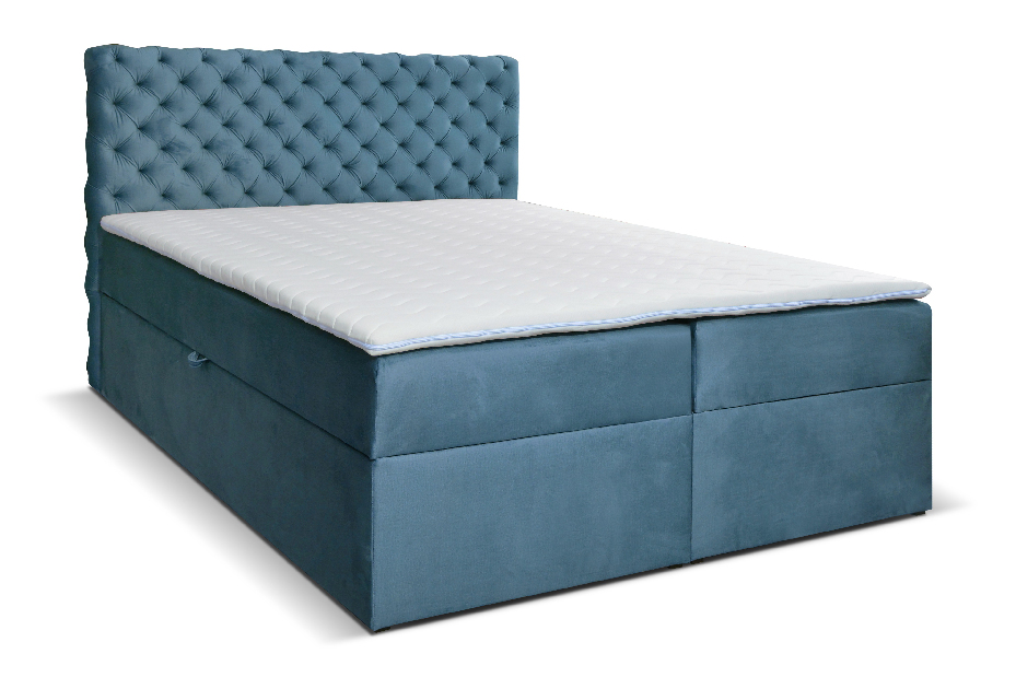 Egyszemélyes ágy Boxspring 120 cm Orimis (kék)