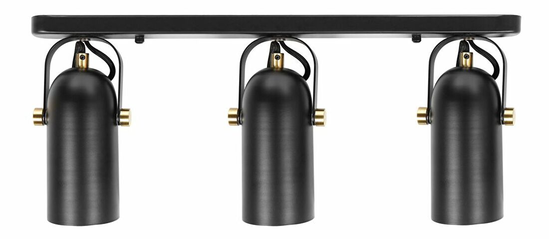 Trojitá Fali lámpa TYRO (fém) (fekete)