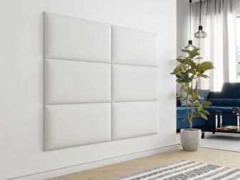 Kárpitozott fali panel Pazara 84x42 (Ökobőr soft 17 fehér) *kiárusítás