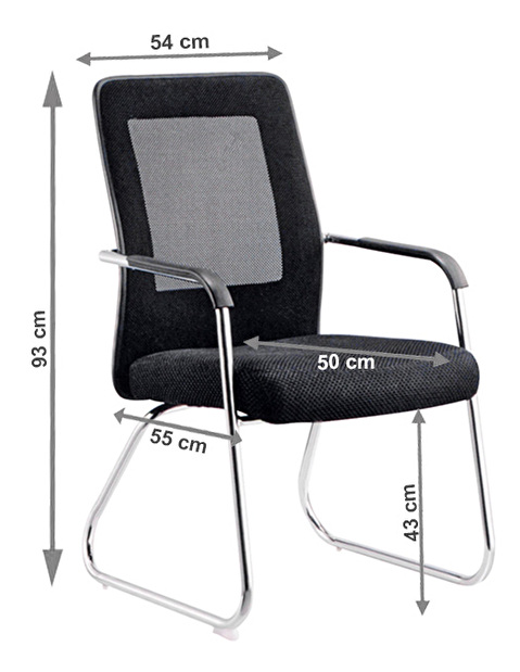 Irodai szék Spazio (fekete + szürke) 