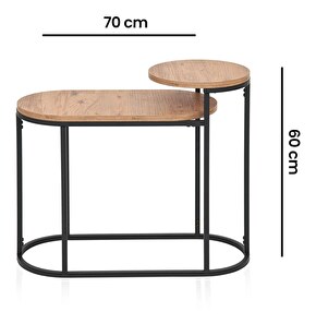 Kézi asztal Lennox (fekete)