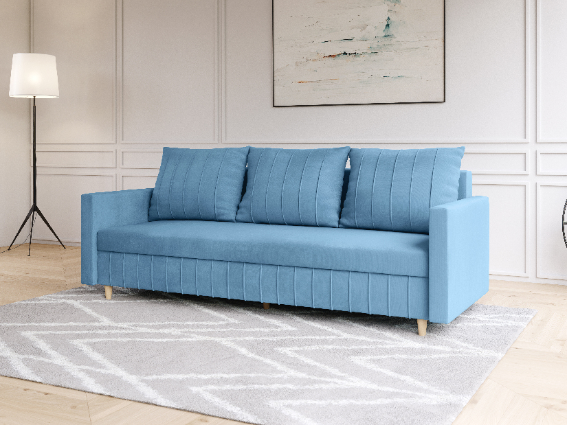 Háromszemélyes kanapé Filomena (kék)