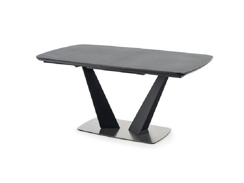Széthúzható étkezőasztal 160-220 cm Fredda (fekete + szürke) (6 8 fő részére)