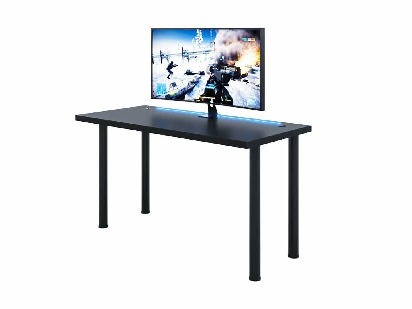 Gamer PC asztal Gamer X (fekete) (RGB LED világítással)