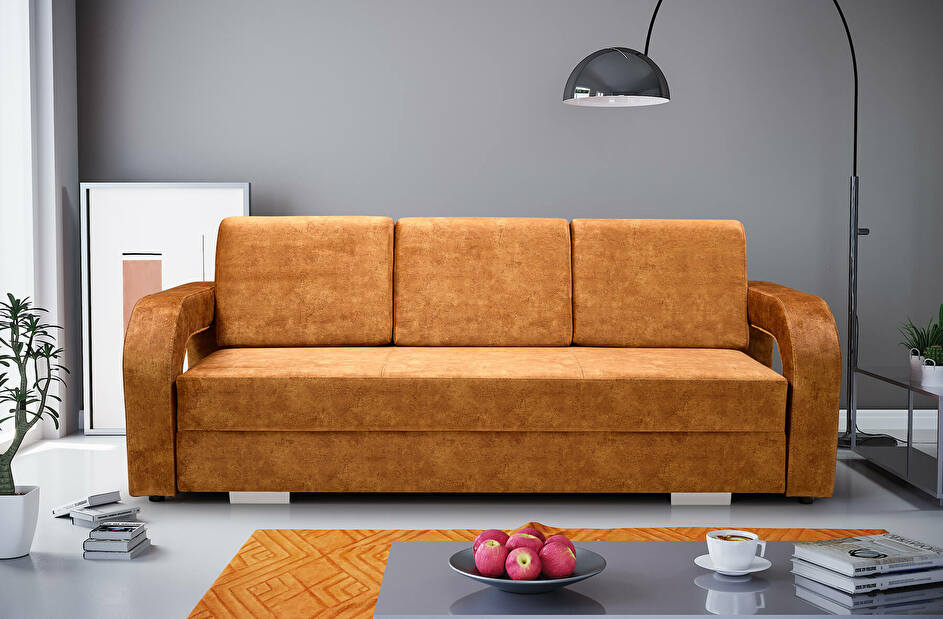 Háromszemélyes kanapé Larry (narancssárga)