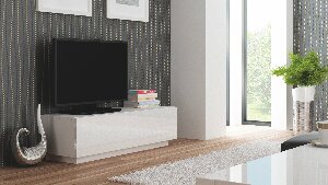 TV asztal/szekrény Resto RTV 160S (fehér + fényes fehér)
