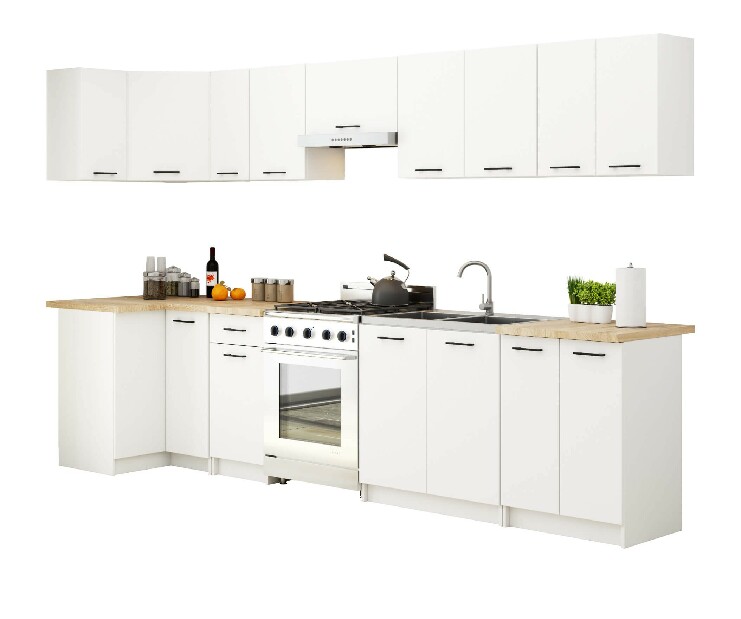 Sarok alsó konyhaszekrény Ozara S90 90 (fehér)