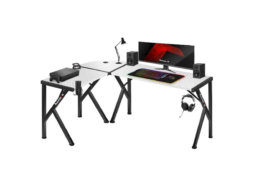 Sarok PC asztal Hyperion 6.3 (fekete + fehér)