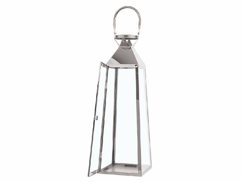 Lámpás CAICO 42 cm (rozsdamentes acél) (ezüst)