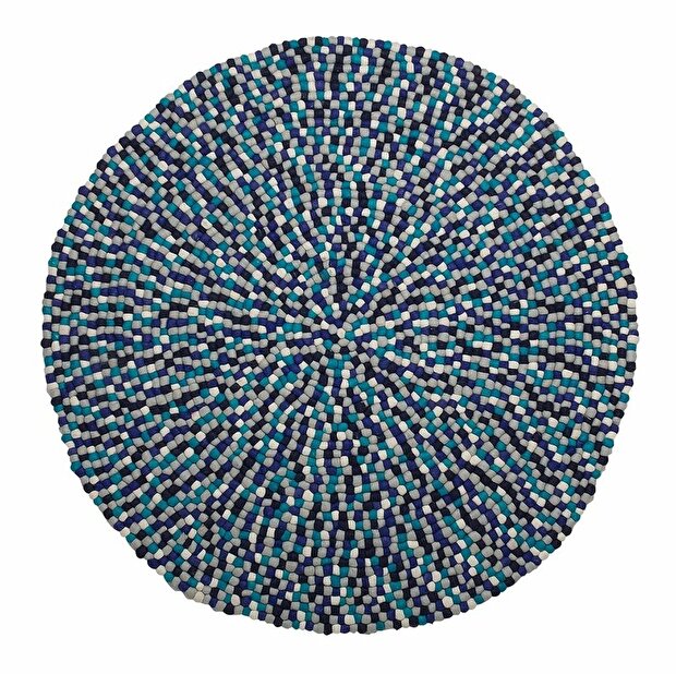 Szőnyeg 140 cm Alde (kék és fehér)