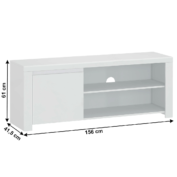TV asztal Lafer 1D/160 (fehér)