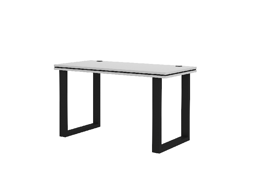 PC asztal Mantela 160 (világosszürke + fekete)