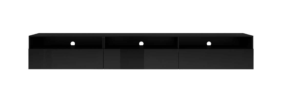 TV asztal Alease Typ 40 (fekete + fényes fekete)