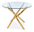 Étkezőasztal Alix (üveg + arany) (4 fő részére)