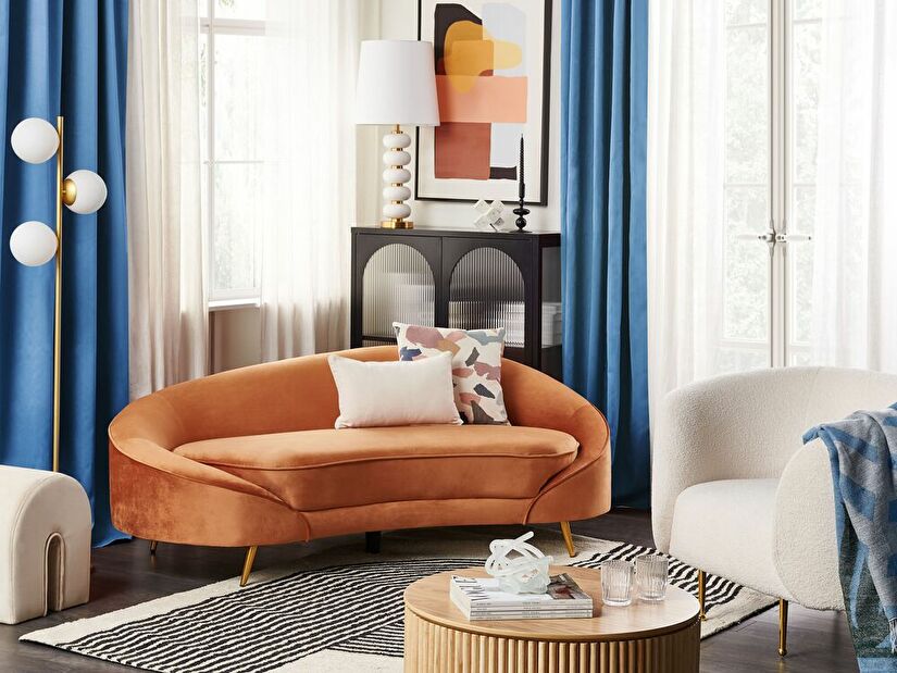 Háromszemélyes kanapé Samella (narancssárga) 