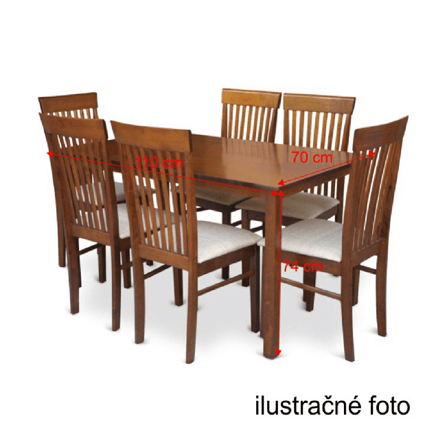 Étkezőasztal 110 cm Astre (dió)