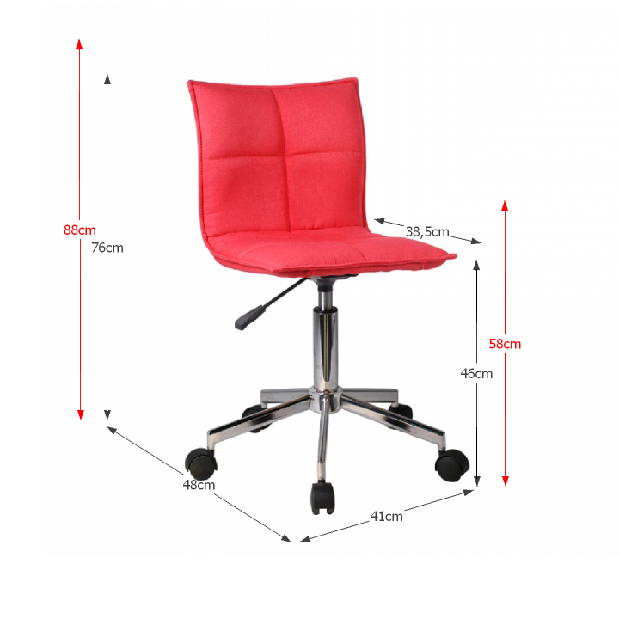 Irodai szék Apavu (piros)