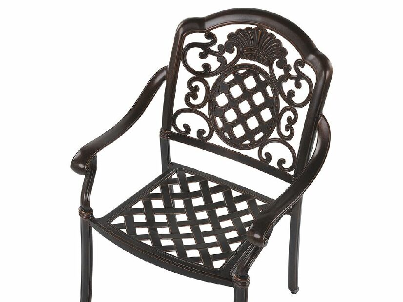 Kerti szék szett 4 db SALIO (műanyag) (barna)