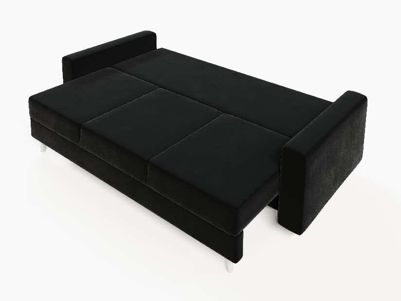 Szétnyitható kanapé Kineton (fekete)