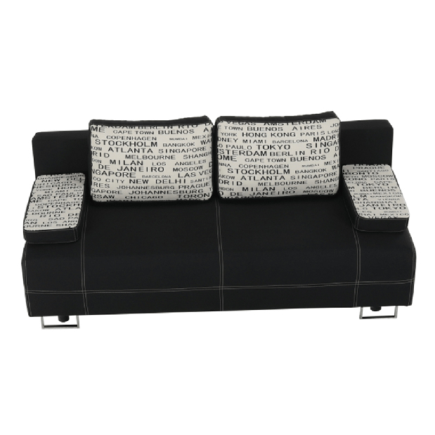 Háromszemélyes kanapé Elize fekete 
