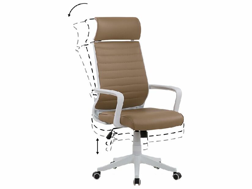 Irodai szék LORD (poliészter) (barna)